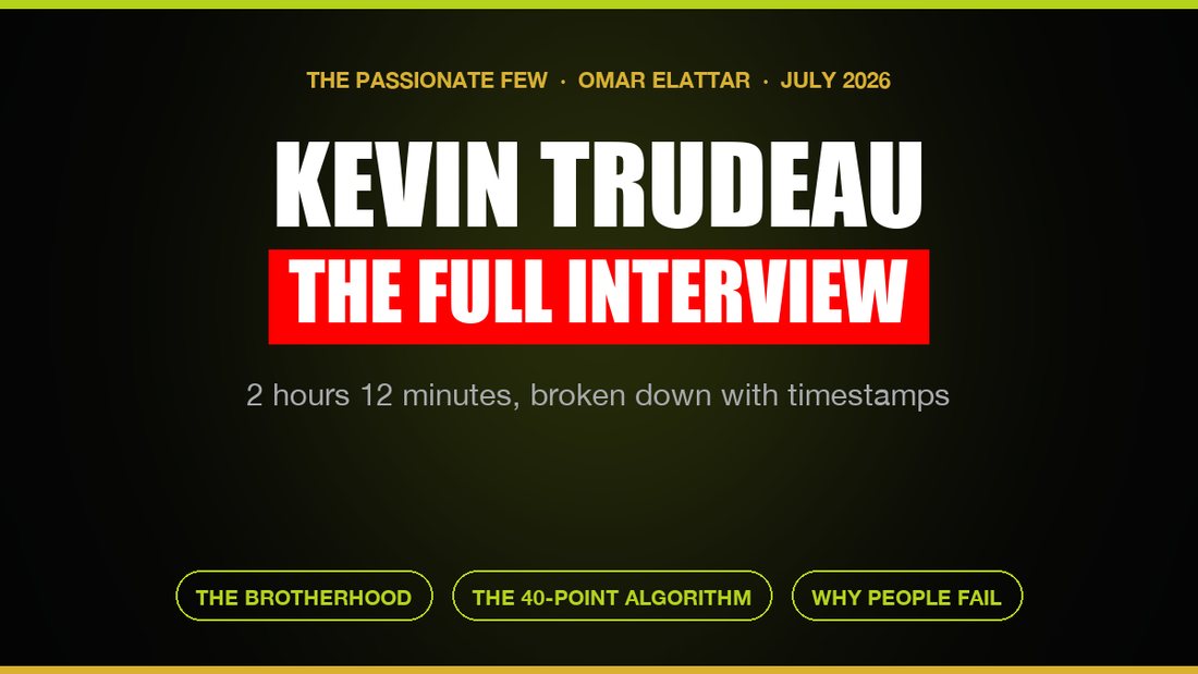 Kevin Trudeau interviewed by Omar Elattar on The Passionate Few, full episode breakdown